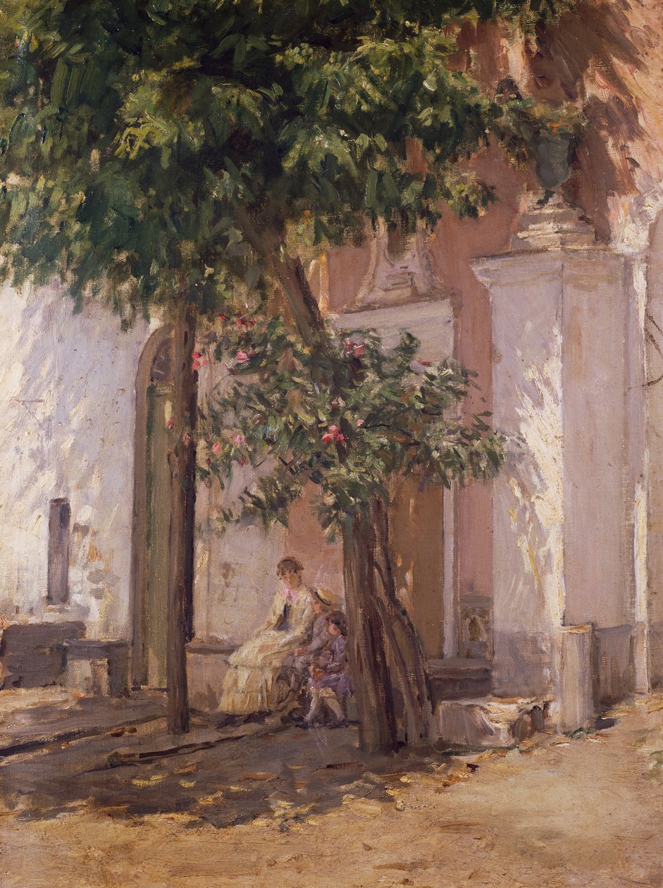 Villa Garzoni, Gioacchino Toma (1836-1893), festmény. alkotó: Gioacchino Toma