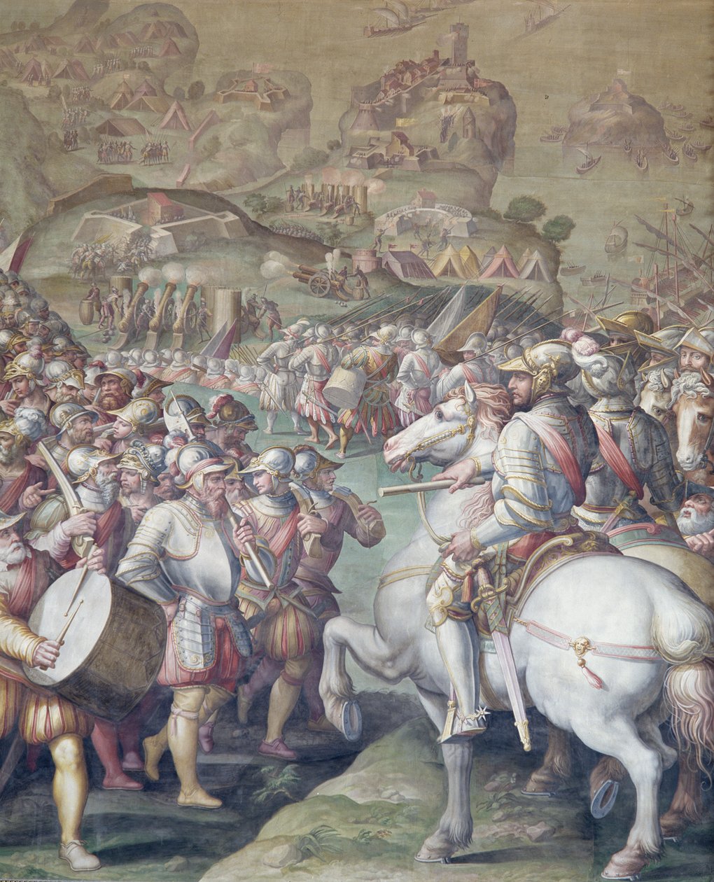 Porto Ercole elfoglalása, 1555-72 alkotó: Giorgio Vasari