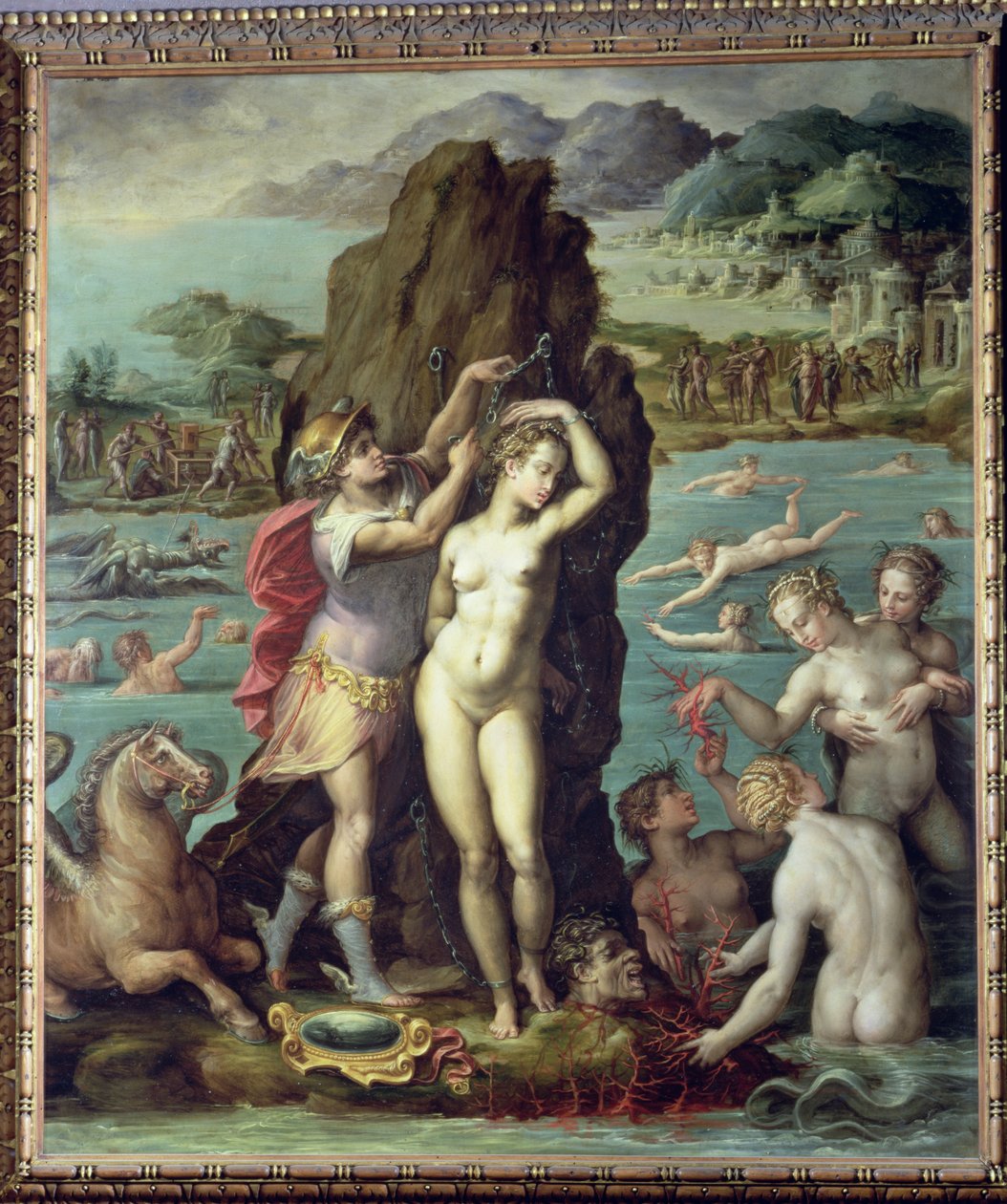 Perszeusz és Androméda, 1572 (olaj pala) alkotó: Giorgio Vasari