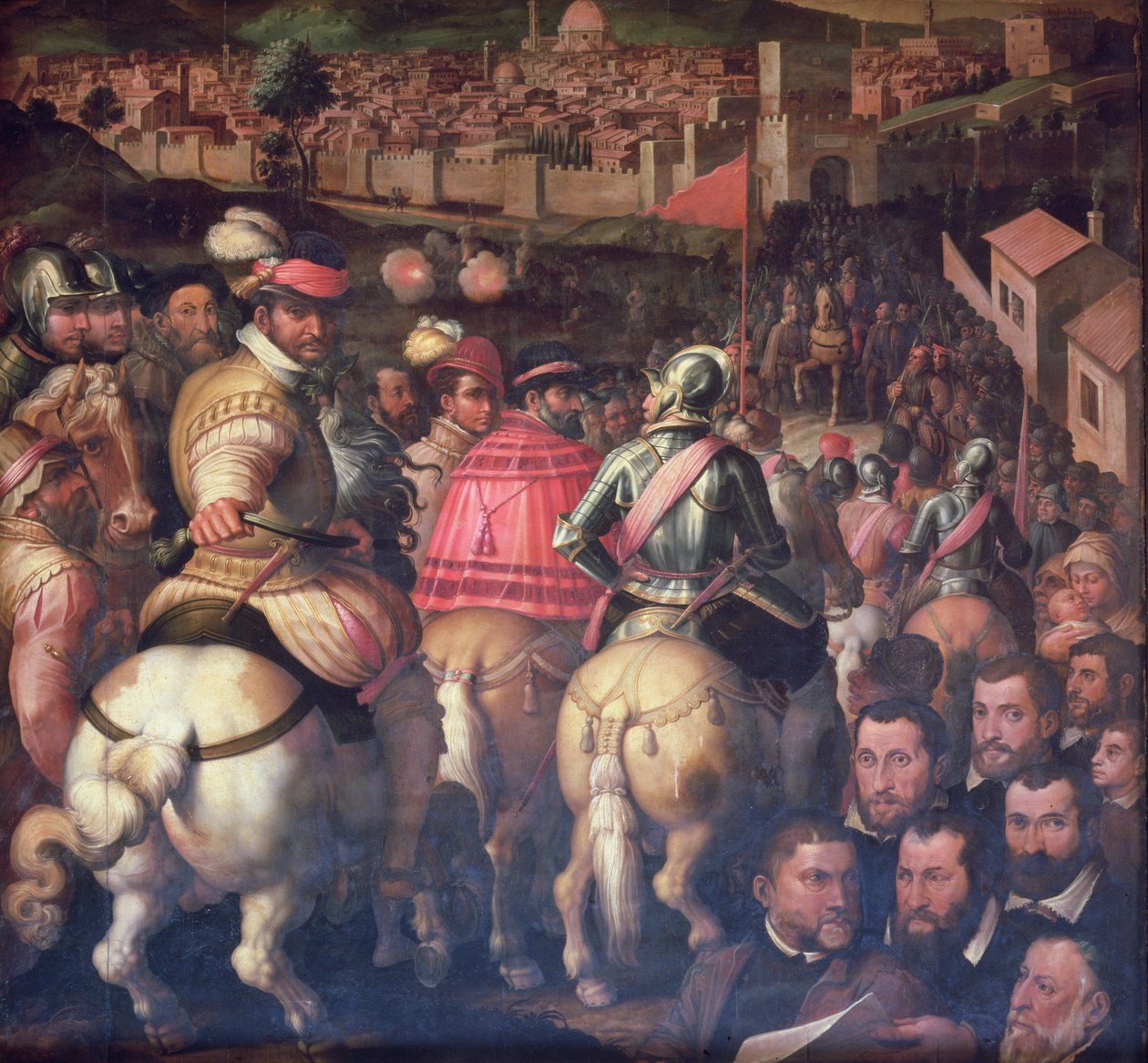 A Sienával vívott háború utáni diadal a Salone dei Cinquecento mennyezetéről, 1565 (panel) alkotó: Giorgio Vasari