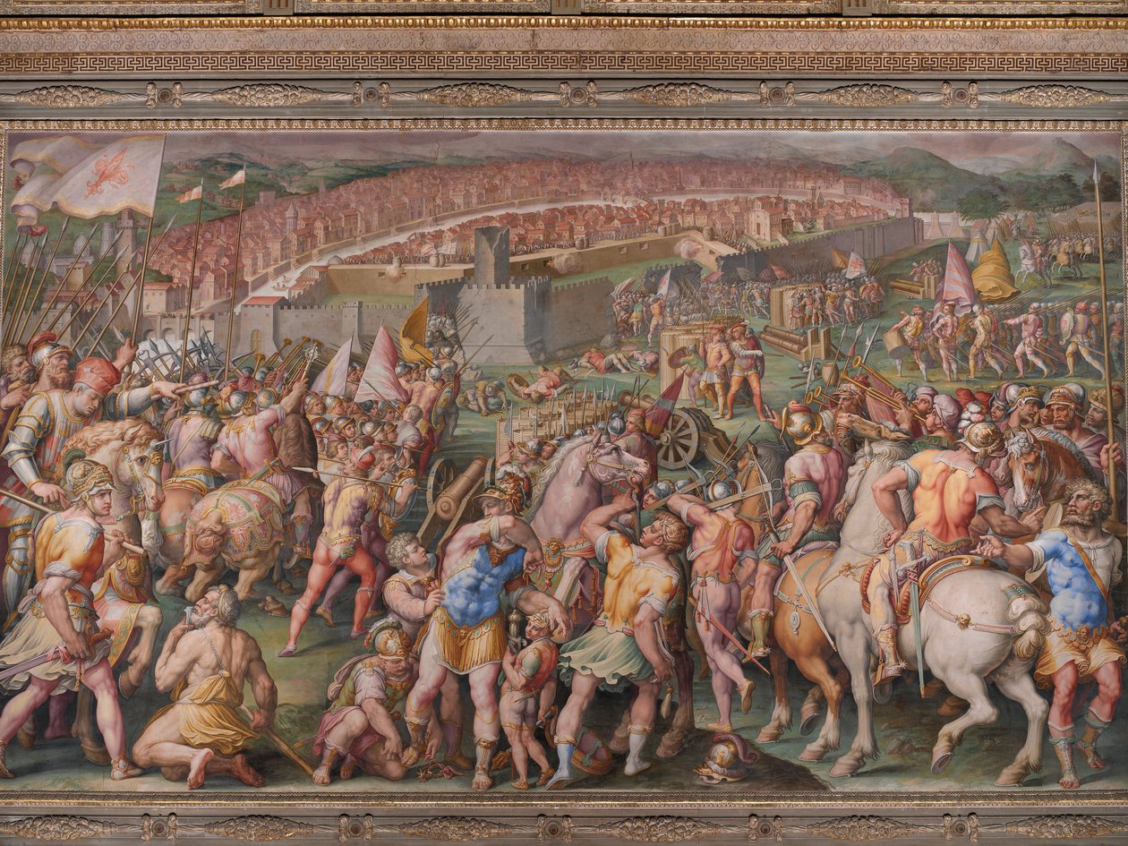 A pisai Stampace erőd megrohamozása alkotó: Giorgio Vasari