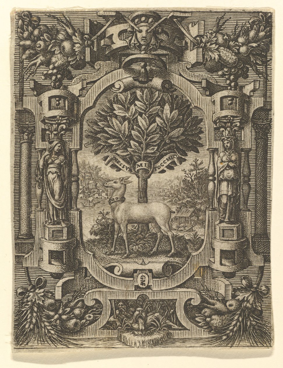 Lucrezia Gonzaga jelképe, 1566 előtt. alkotó: Giorgio Ghisi