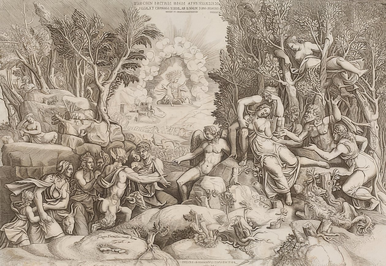 Cephalus gyászolja Prokrist (Giulio Romano rajza alapján, lásd a 27883-as képet) alkotó: Giorgio Ghisi