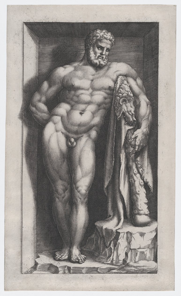A római nagyszerűség tükre: Farnese Hercules, 16. század., 16. század. alkotó: Giorgio Ghisi