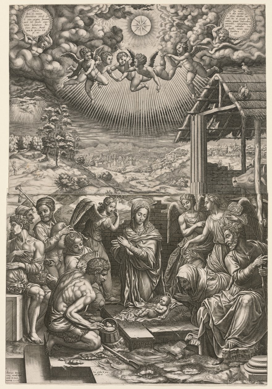 Születés, 1553. alkotó: Giorgio Ghisi