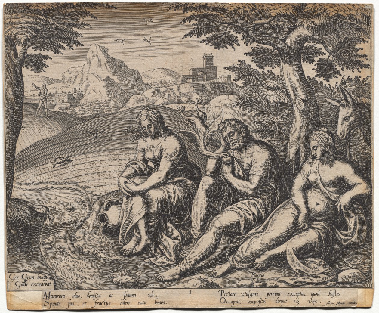 Példabeszéd a magvetőről és a magról: Az út mellett hulló mag (Gerard Van Groeningen nyomán, aktív Antwerpen 1563-1573) alkotó: Giorgio Ghisi