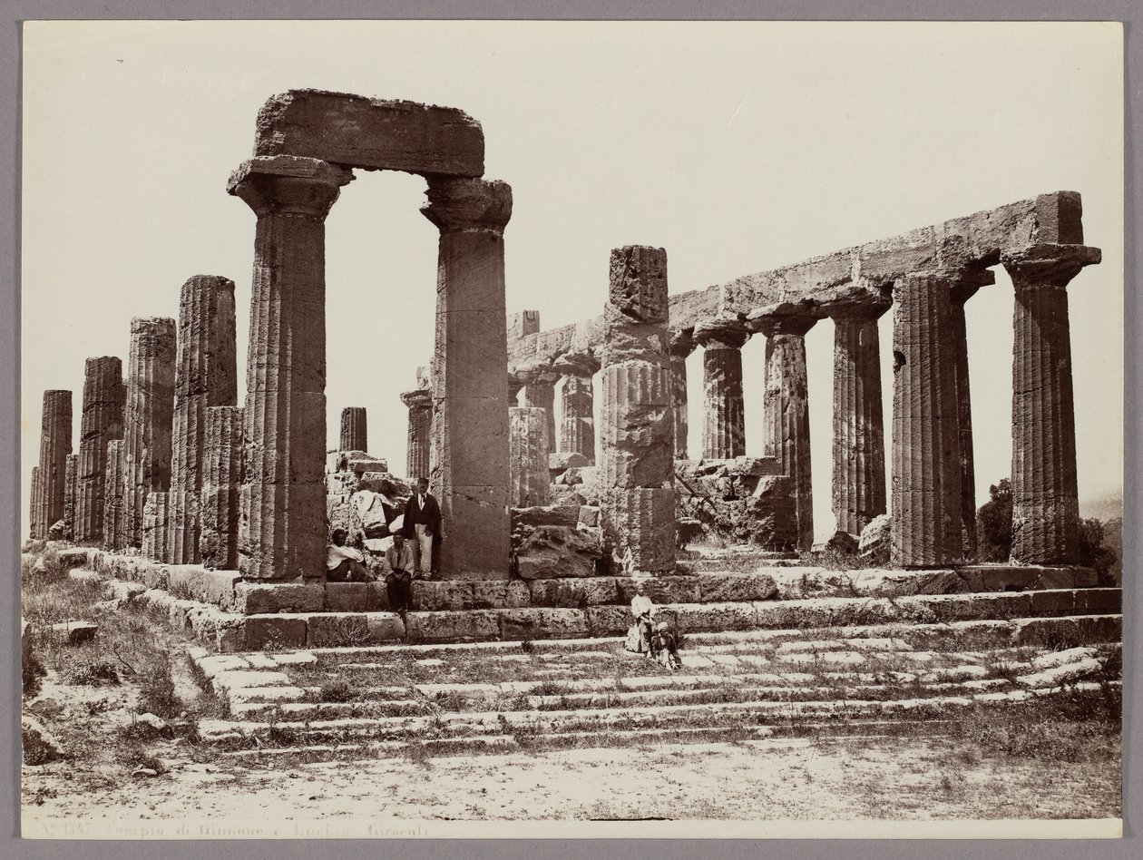 Agrigento: Juno Lacinia temploma, Girgenti, 1347. sz. alkotó: Giorgio Sommer