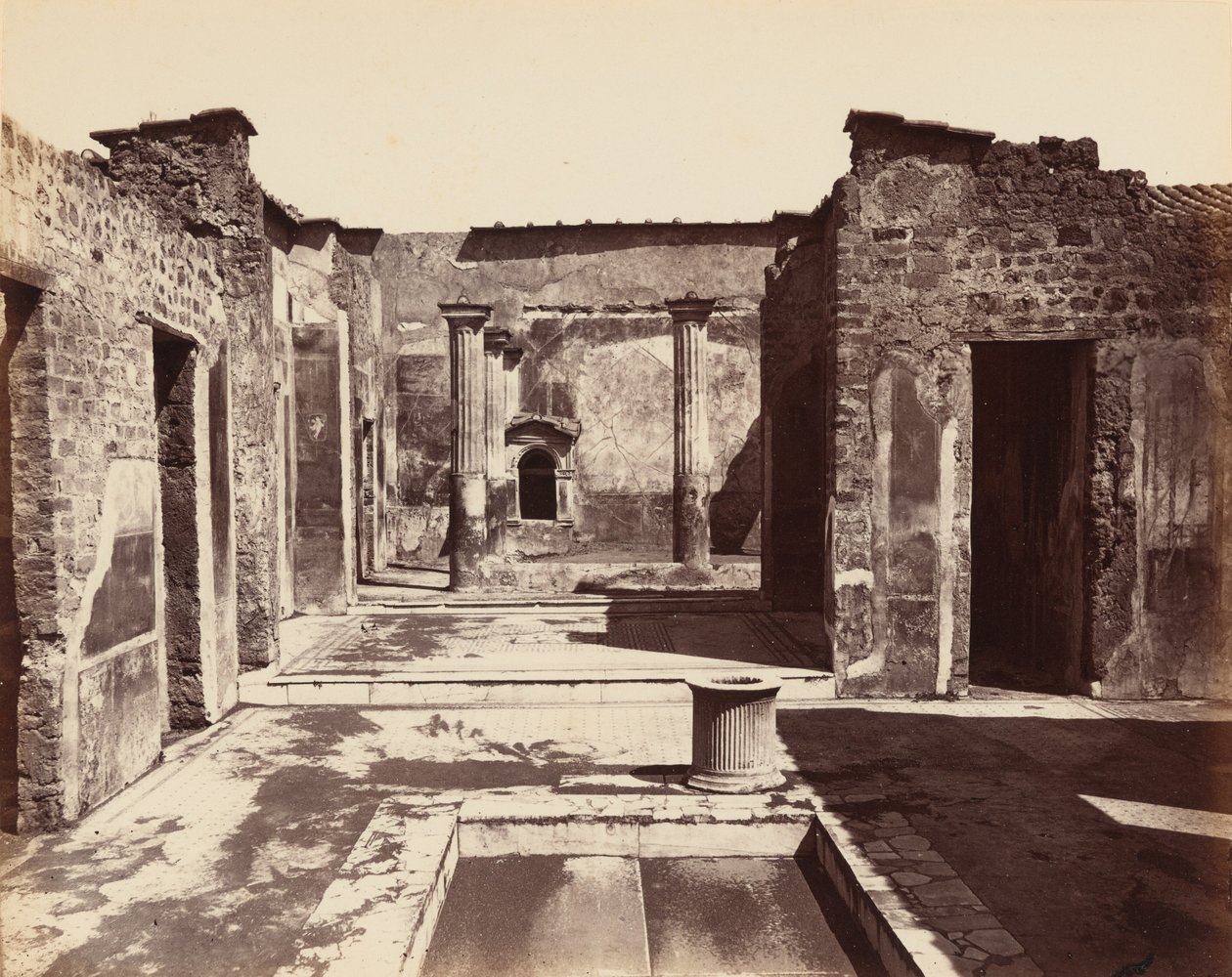 Casa del Poeta Tragico, Pompeji (A tragikus költő háza, Pompeji),c. 1870 (fotó) alkotó: Giorgio Sommer