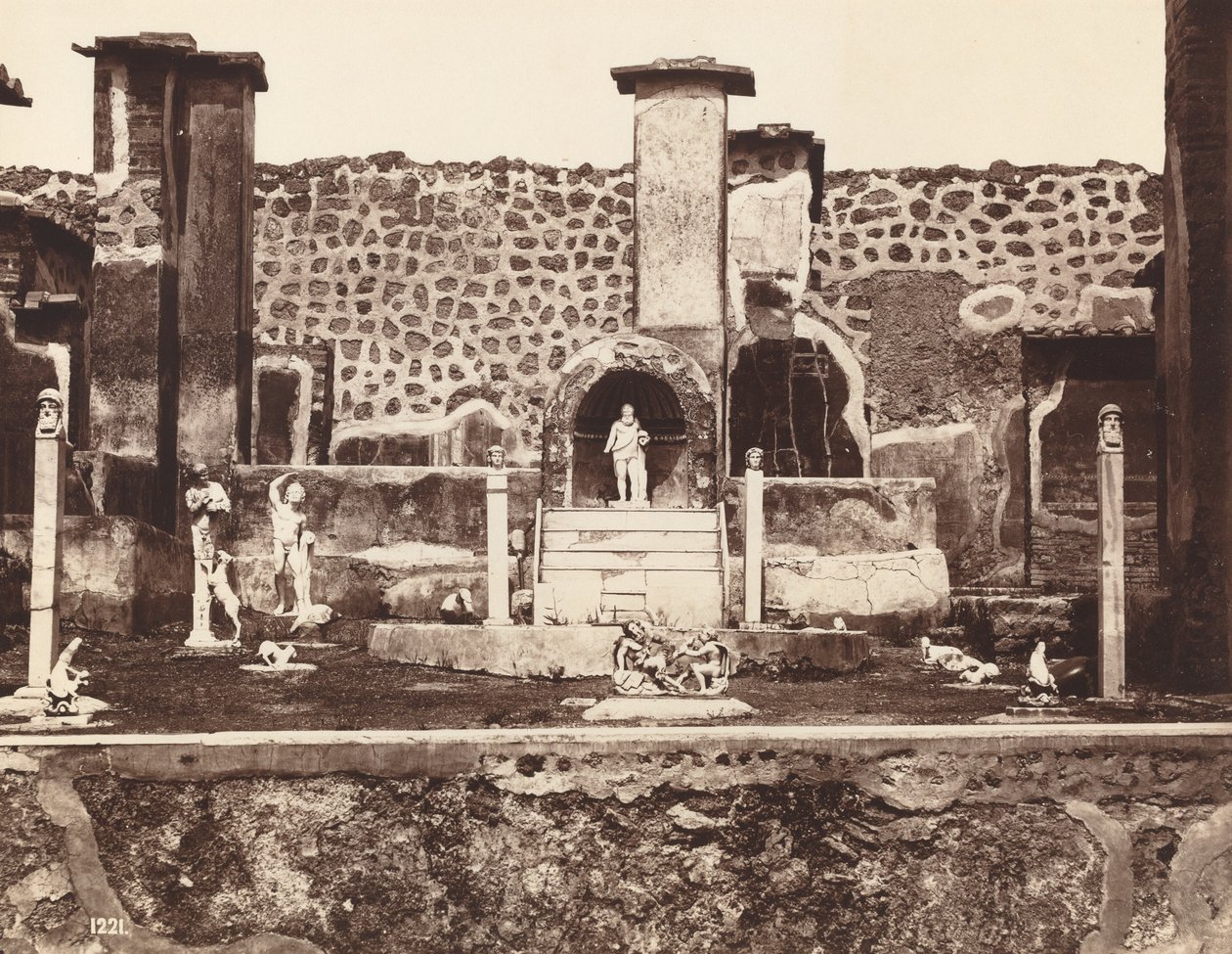 Marco Lucretius háza, Pompei Marco Lucretius háza, Pompei, 1870 körül. alkotó: Giorgio Sommer