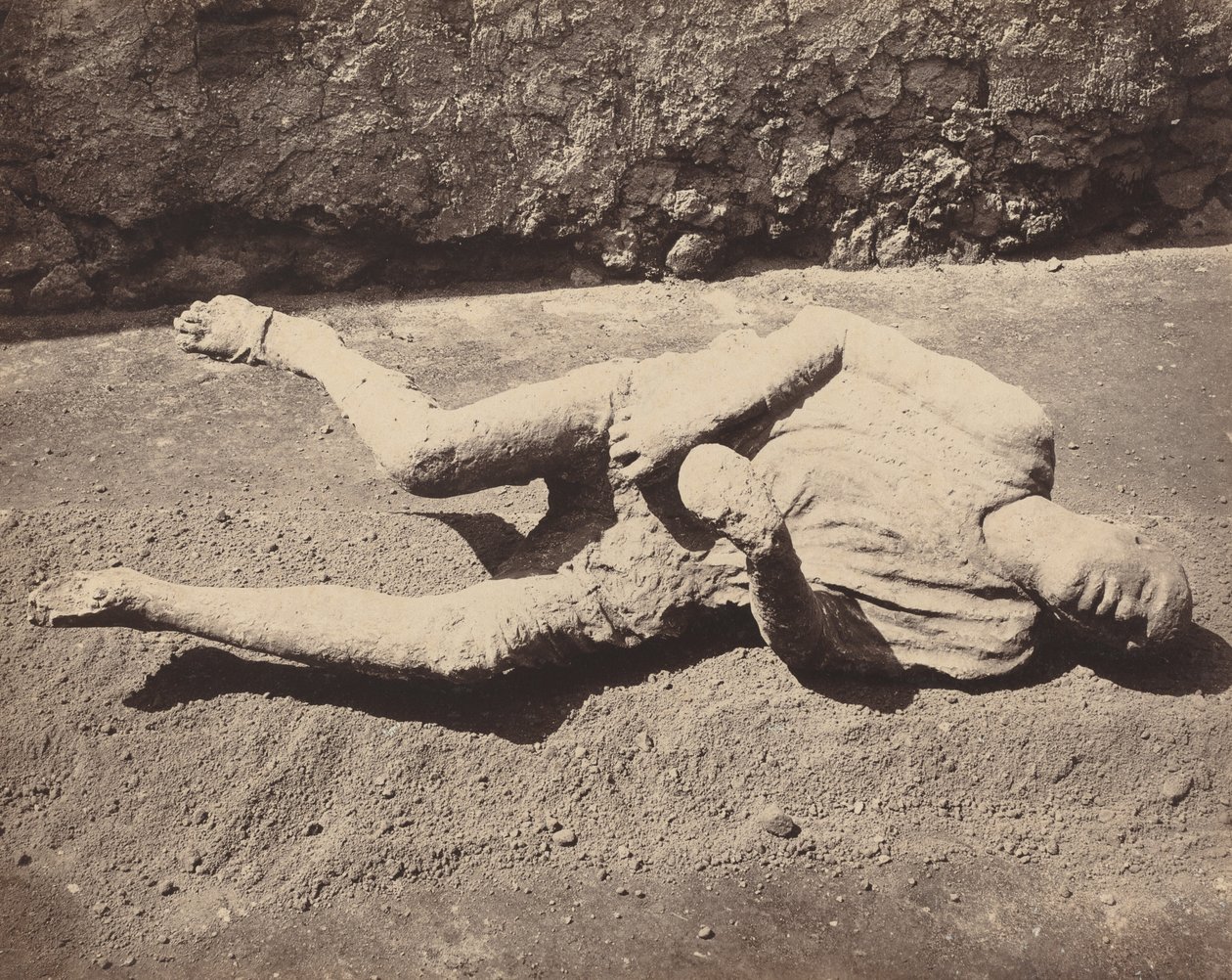 Emberi lábnyomok, Pompei (Emberi szereposztás, Pompei) alkotó: Giorgio Sommer
