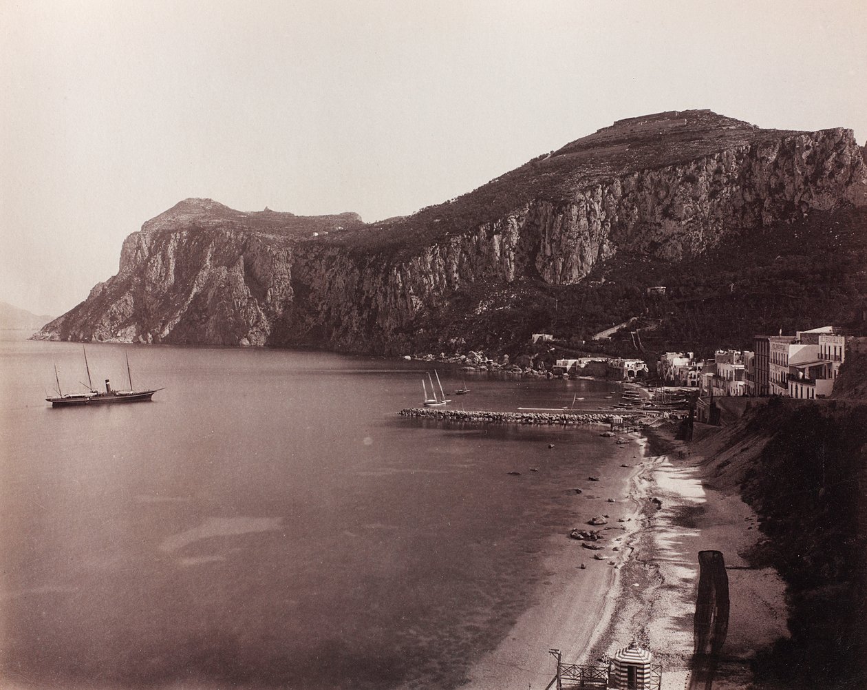 Panorámás kilátás Caprira alkotó: Giorgio Sommer