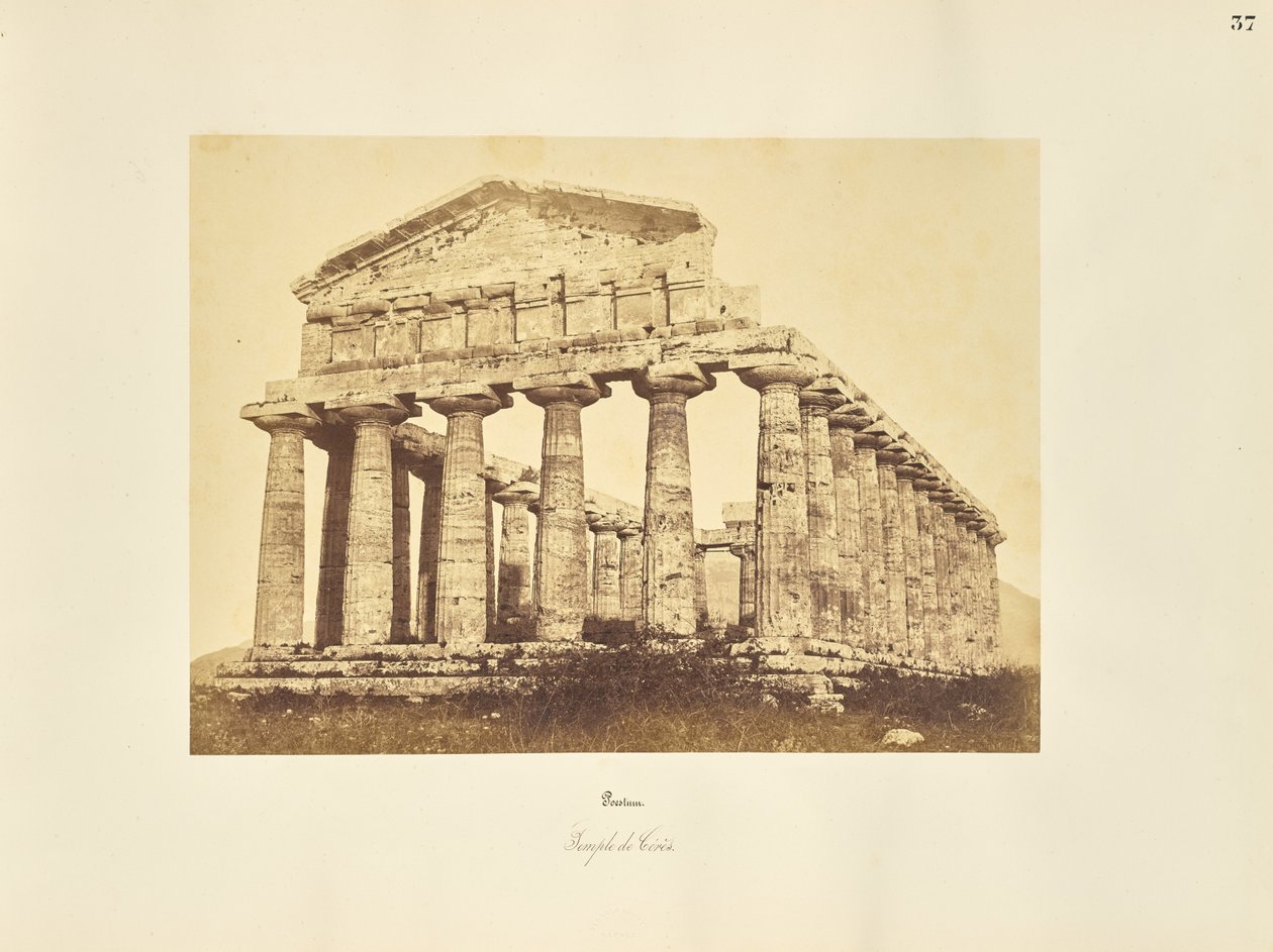 Paestum. Ceres temploma alkotó: Giorgio Sommer