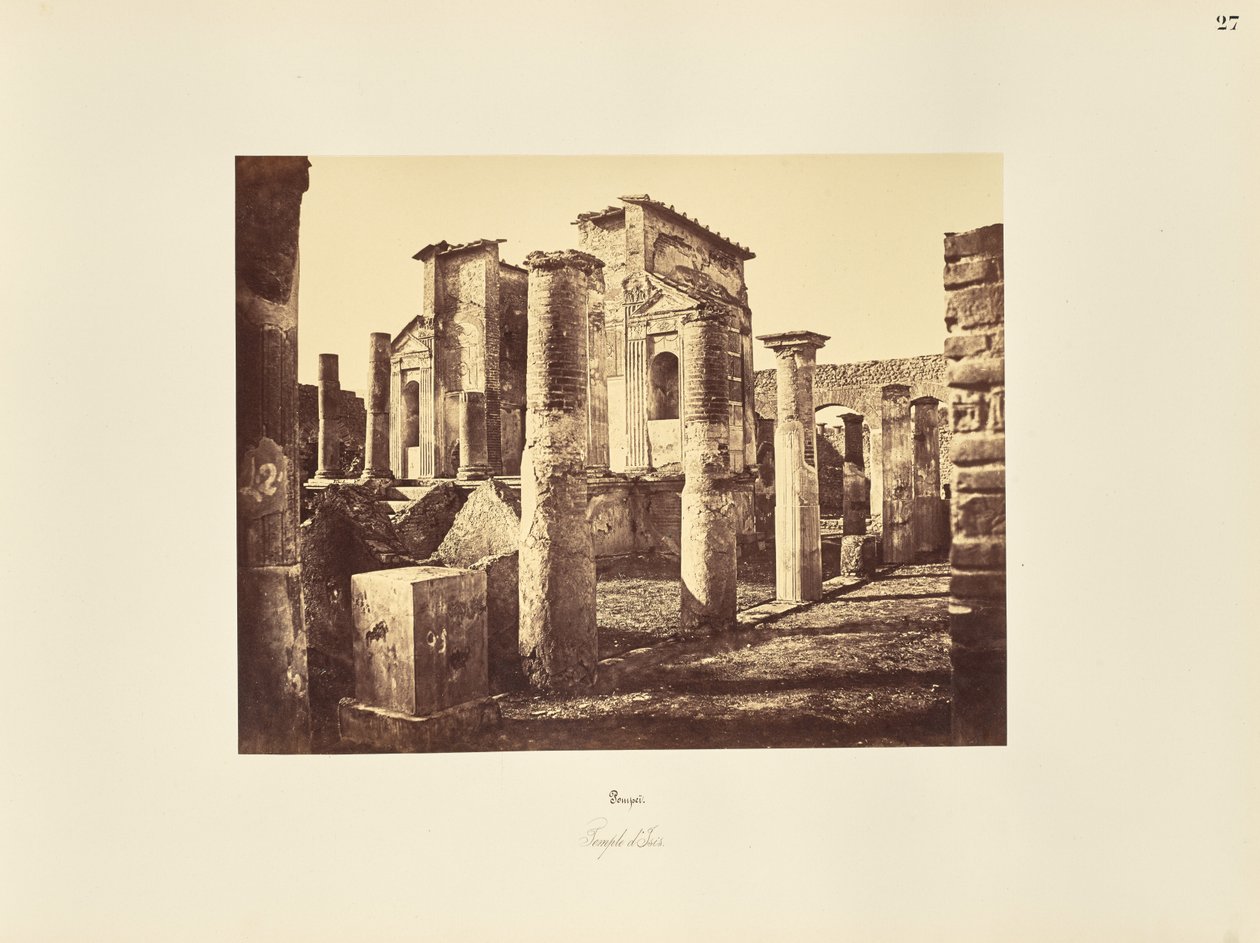 Pompeji. Ízisz temploma alkotó: Giorgio Sommer