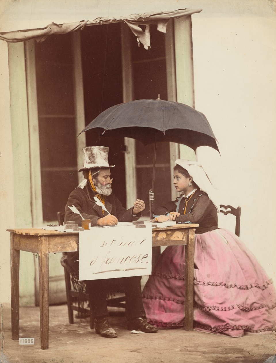 Közíró, Nápoly, 1865-1870 (fotó) alkotó: Giorgio Sommer