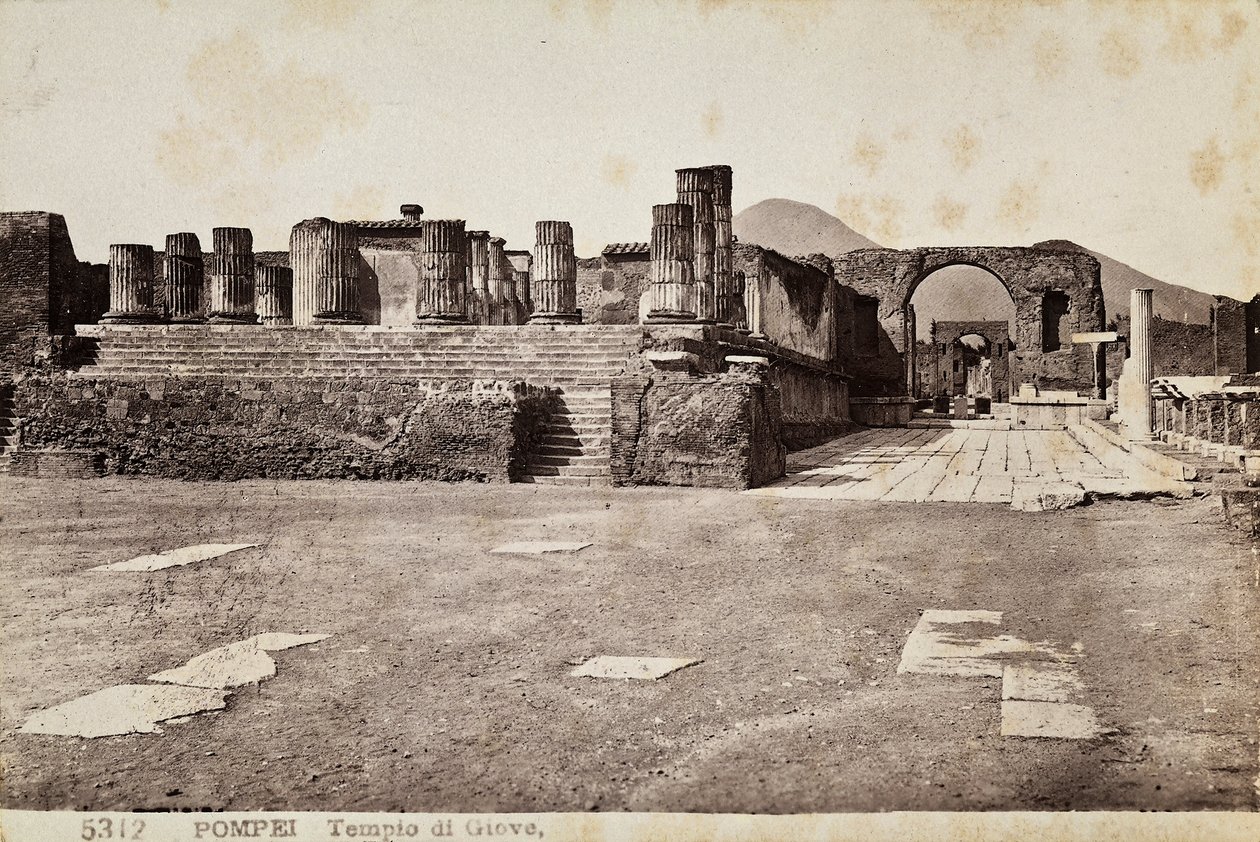 Jupiter temploma Pompejiben alkotó: Giorgio Sommer