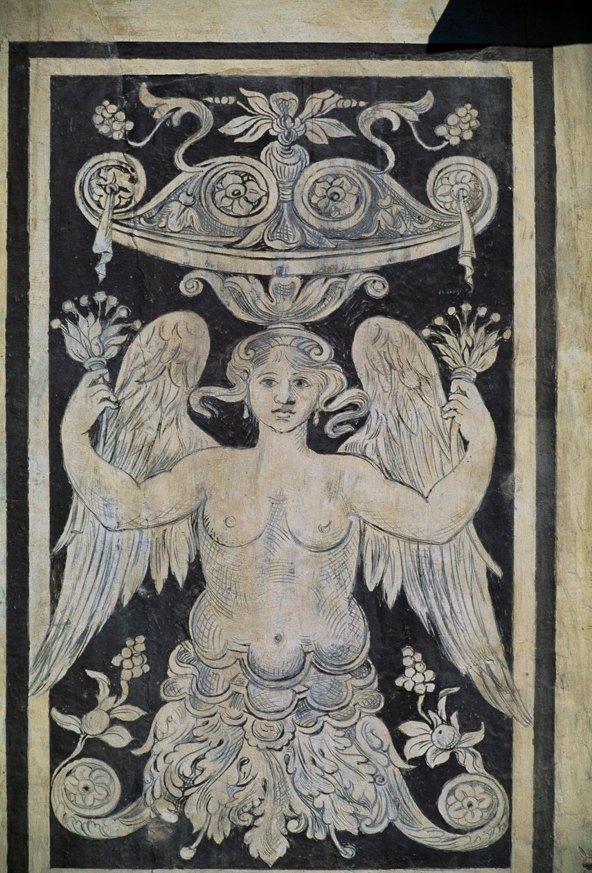 Allegorikus figura, Giorgio Vasari, Tommaso Battista del Verrocchio és Alessandro Forzori, Palazzo dei Cavalieri vagy Palazzo della Carovana, Piazza dei Cavalieri, Pisa, Toszkána, Olaszország alkotó: Giorgio Vasari