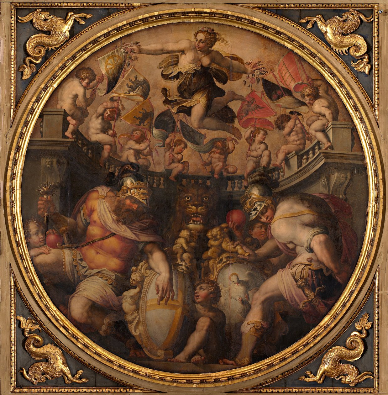 Santo Spirito és Santa Croce negyedének allegóriái, 1563-1565 alkotó: Giorgio Vasari