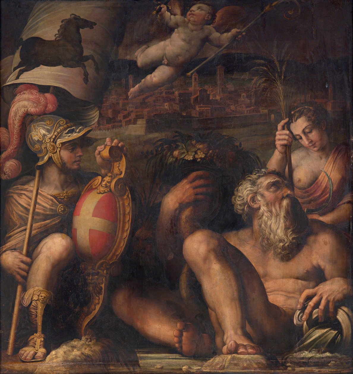 Arezzo allegóriája, 1563-1565 alkotó: Giorgio Vasari