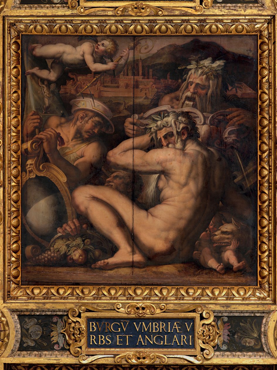 Borgo San Sepolcro és Anghiari allegóriája alkotó: Giorgio Vasari