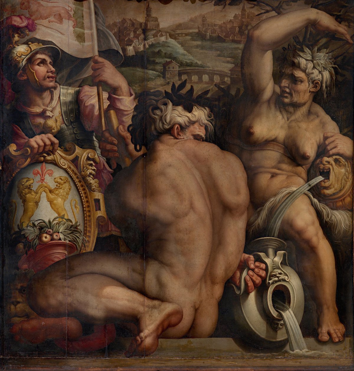 Casentino allegóriája, 1563-1565 alkotó: Giorgio Vasari