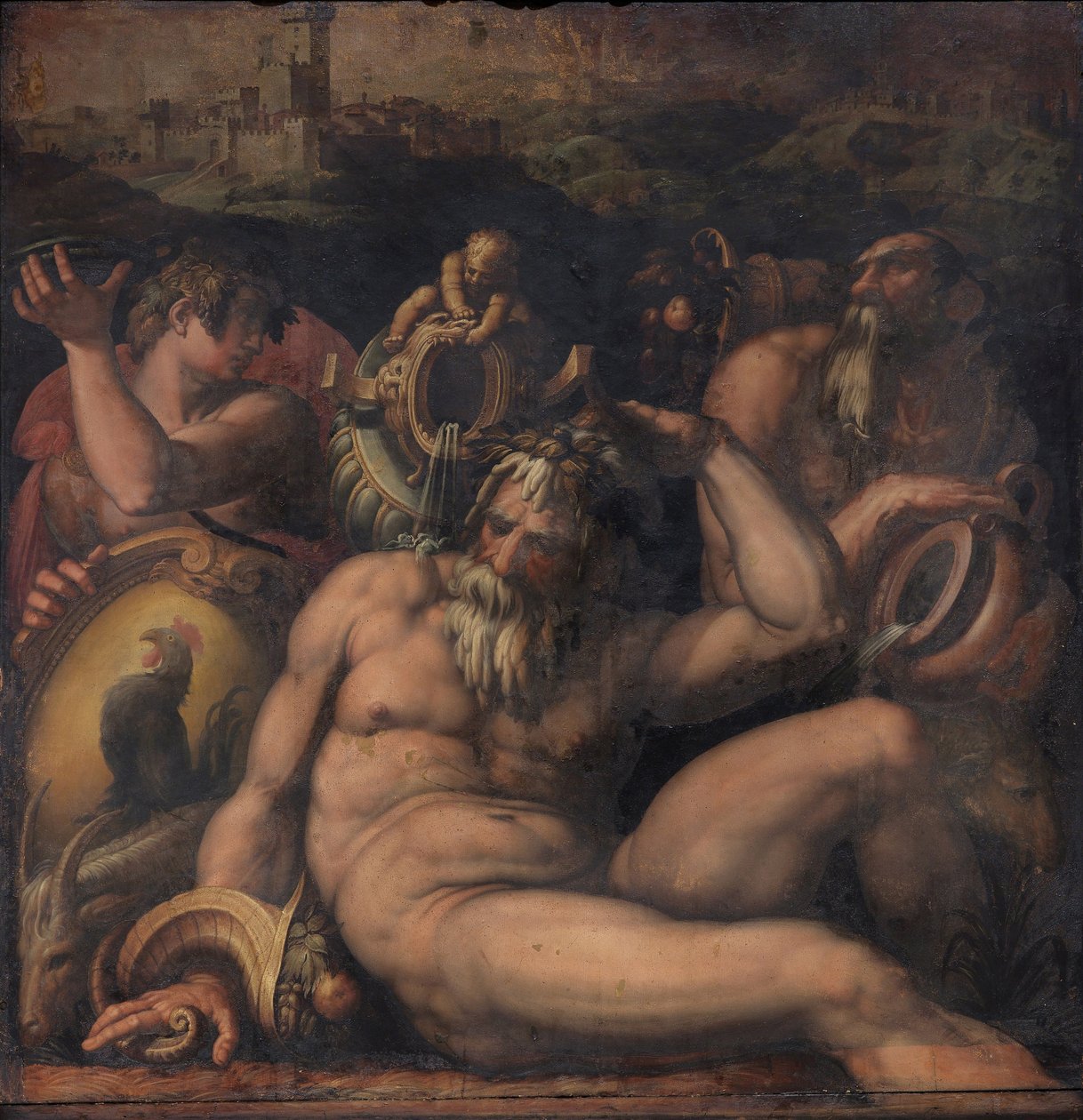 Chianti allegóriája, 1563-1565 alkotó: Giorgio Vasari
