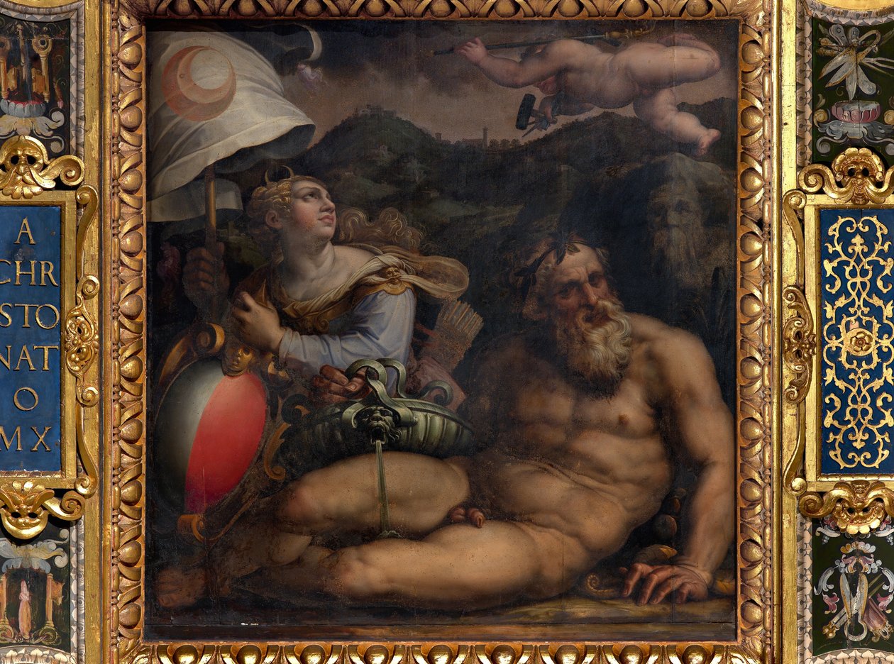 Fiesole allegóriája alkotó: Giorgio Vasari