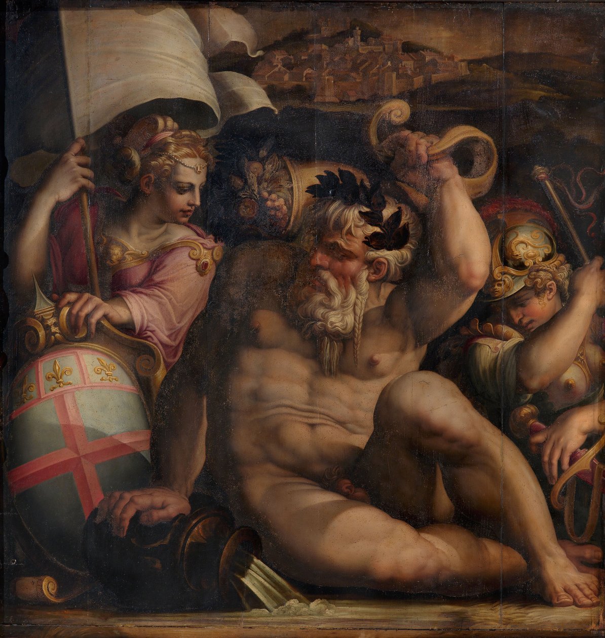 Romagna allegóriája, 1563-1565 alkotó: Giorgio Vasari