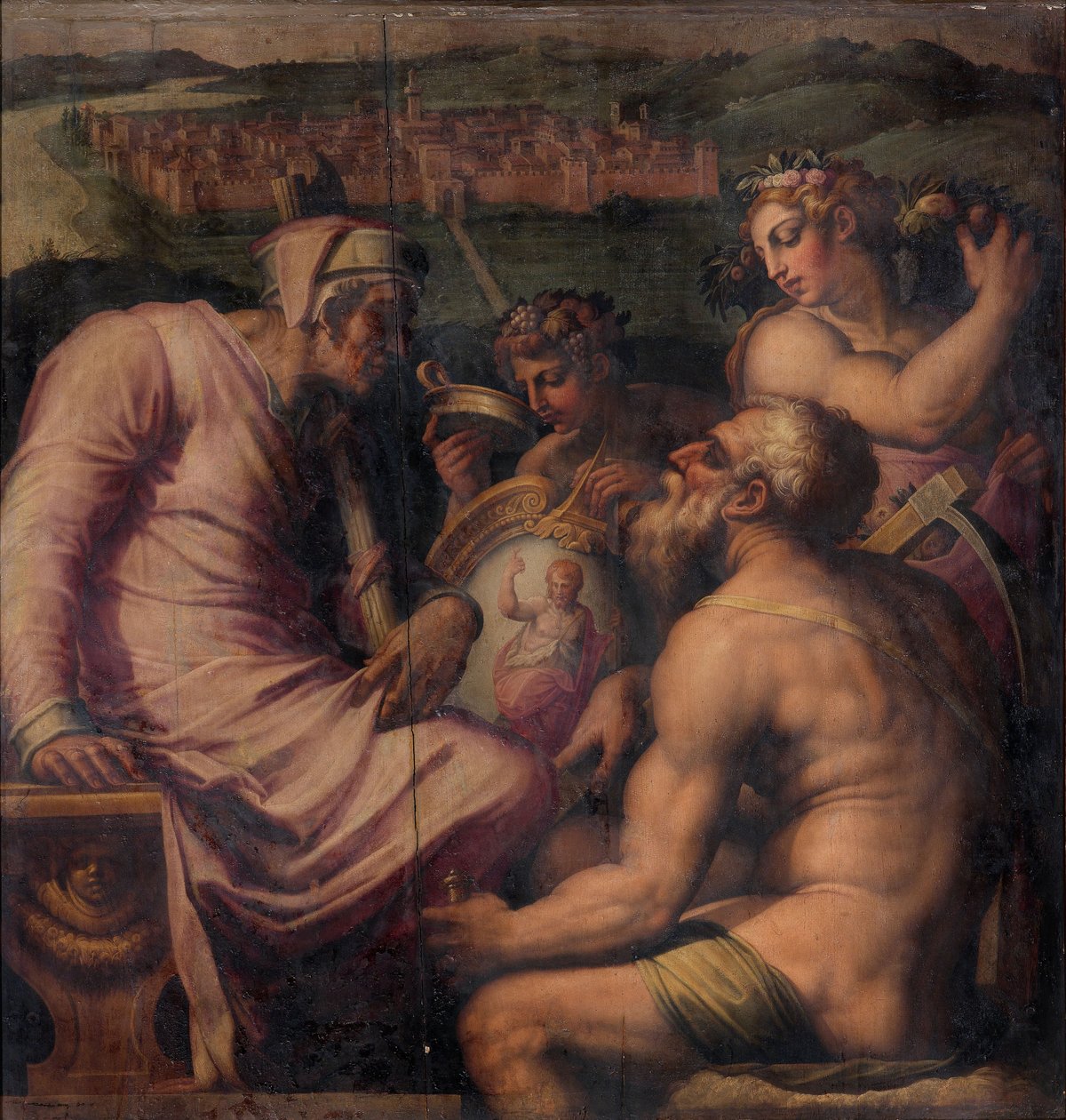 San Giovanni Valdarno allegóriája, 1563-1565 alkotó: Giorgio Vasari