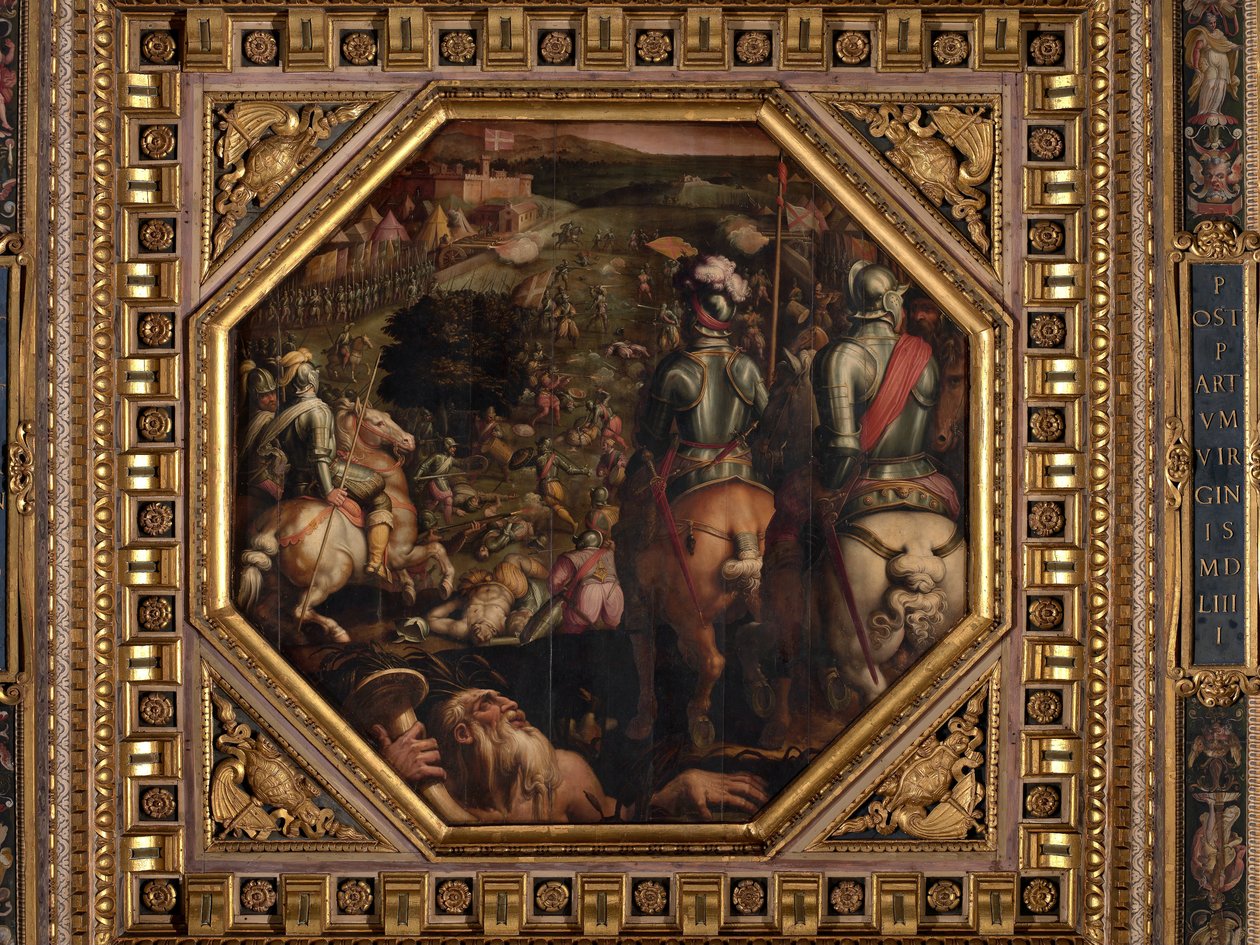 Marcianói csata Val di Chiana-ban alkotó: Giorgio Vasari
