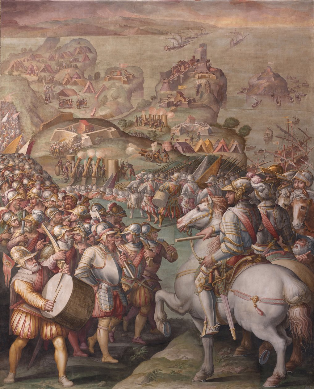 Porto Ercole elfoglalása, 1568-1570 alkotó: Giorgio Vasari