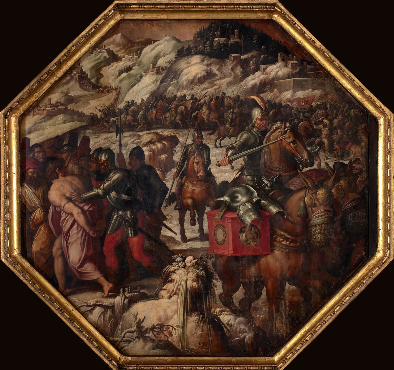A velenceiek veresége Casentinóban, 1563-1565 alkotó: Giorgio Vasari