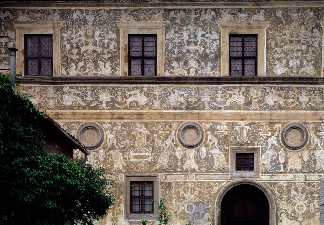 A Városi Művészeti Galéria (Palazzo Vitelli alla Cannoniera) homlokzata alkotó: Giorgio Vasari