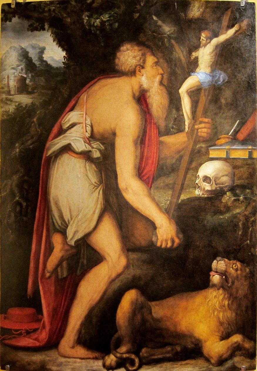 Francia: Saint Jérôme en méditation. alkotó: Giorgio Vasari