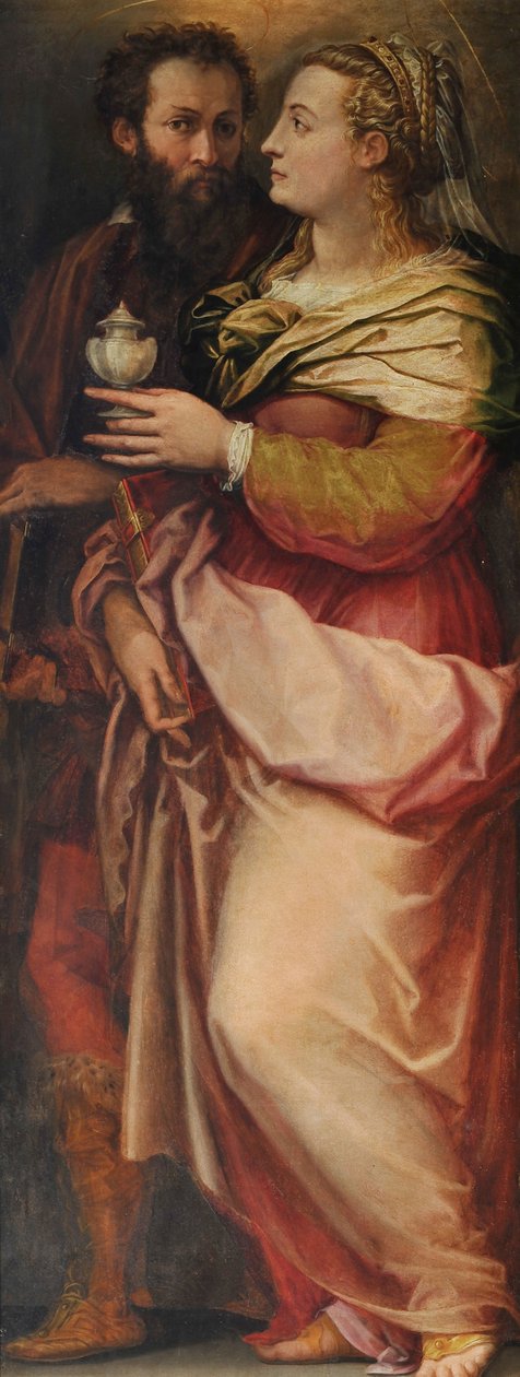 Giorgio Vasari feleségével, Niccolosa Baccival, c. 1565 alkotó: Giorgio Vasari
