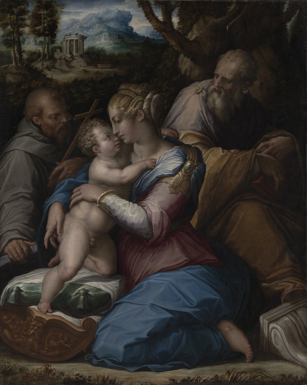 A Szent Család Szent Ferenccel alkotó: Giorgio Vasari
