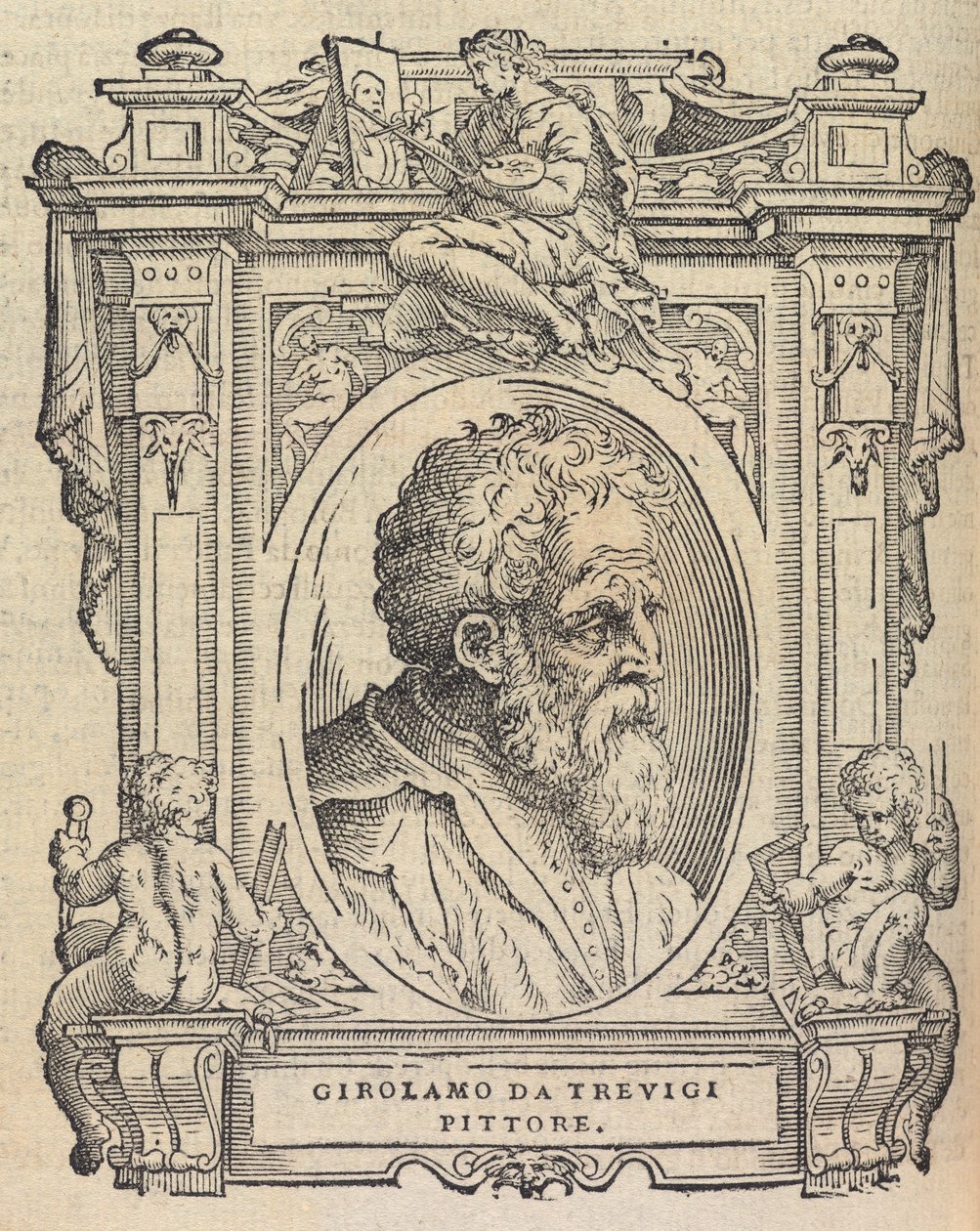 Houghton Typ 525 68.864 - Vasari, Az életek - Girolamo da Trevigi alkotó: Giorgio Vasari