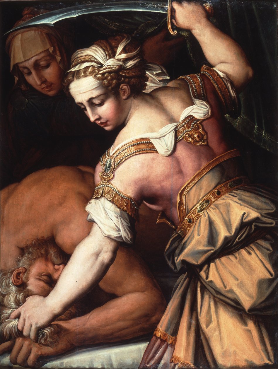 Judit és Holofernész, 1554 körül (olaj, tábla) alkotó: Giorgio Vasari