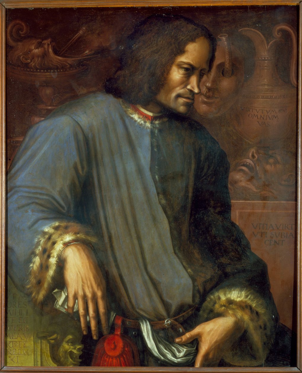 Laurent de Medici (1449 - 1492) (Laurent the Magnifico: Lorenzo the Magnificent). Giorgio Vasari (1511 - 1574) festménye. Uffizi Múzeum. Firenze. alkotó: Giorgio Vasari
