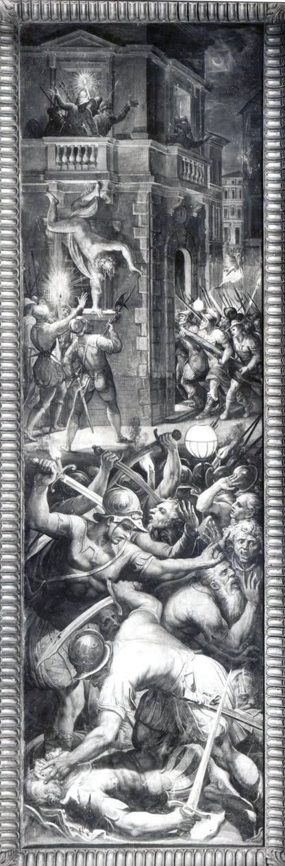 Coligny és a hugenották mészárlása, 1573 alkotó: Giorgio Vasari