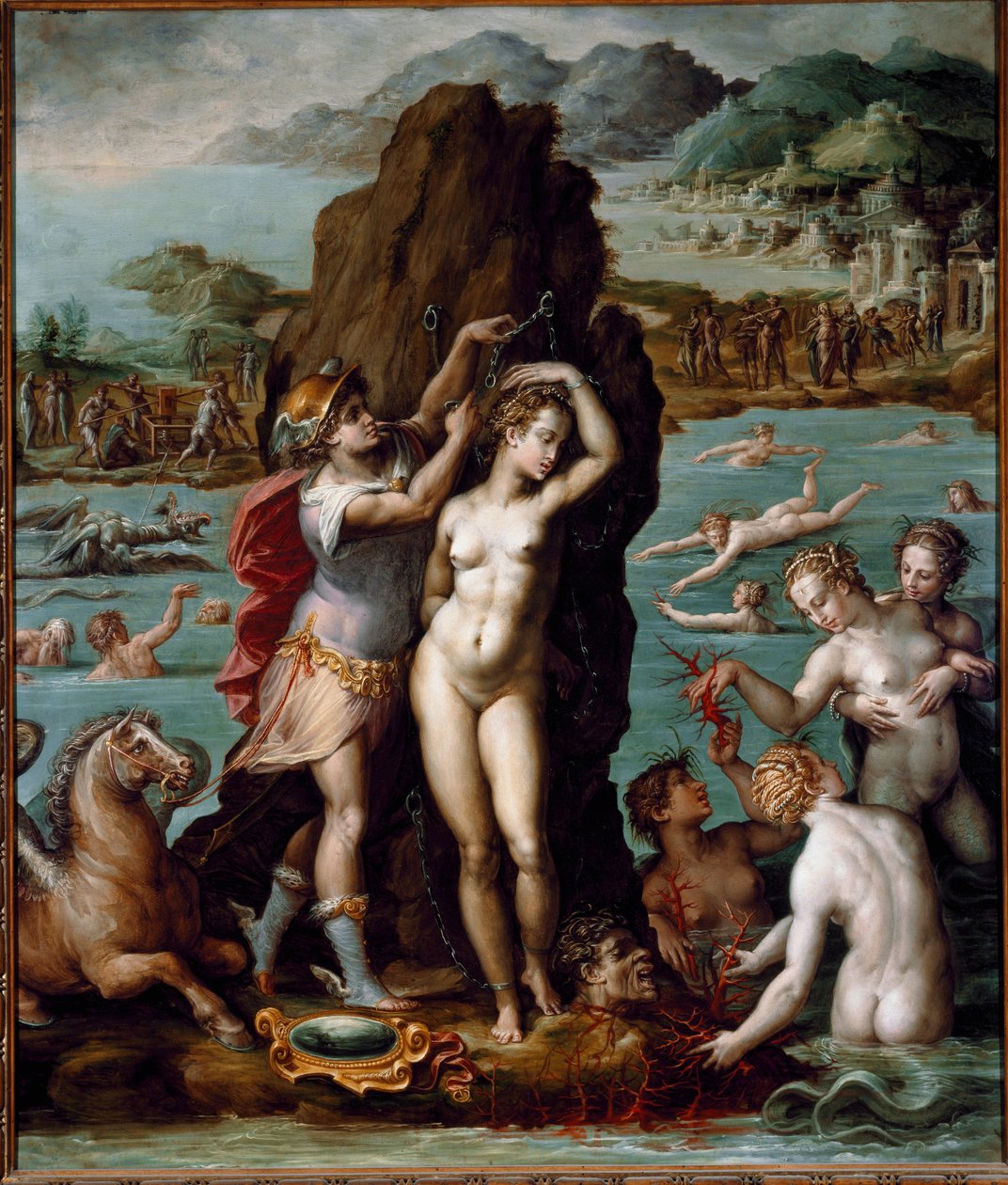 Perseus felszabadítja Andromédát alkotó: Giorgio Vasari