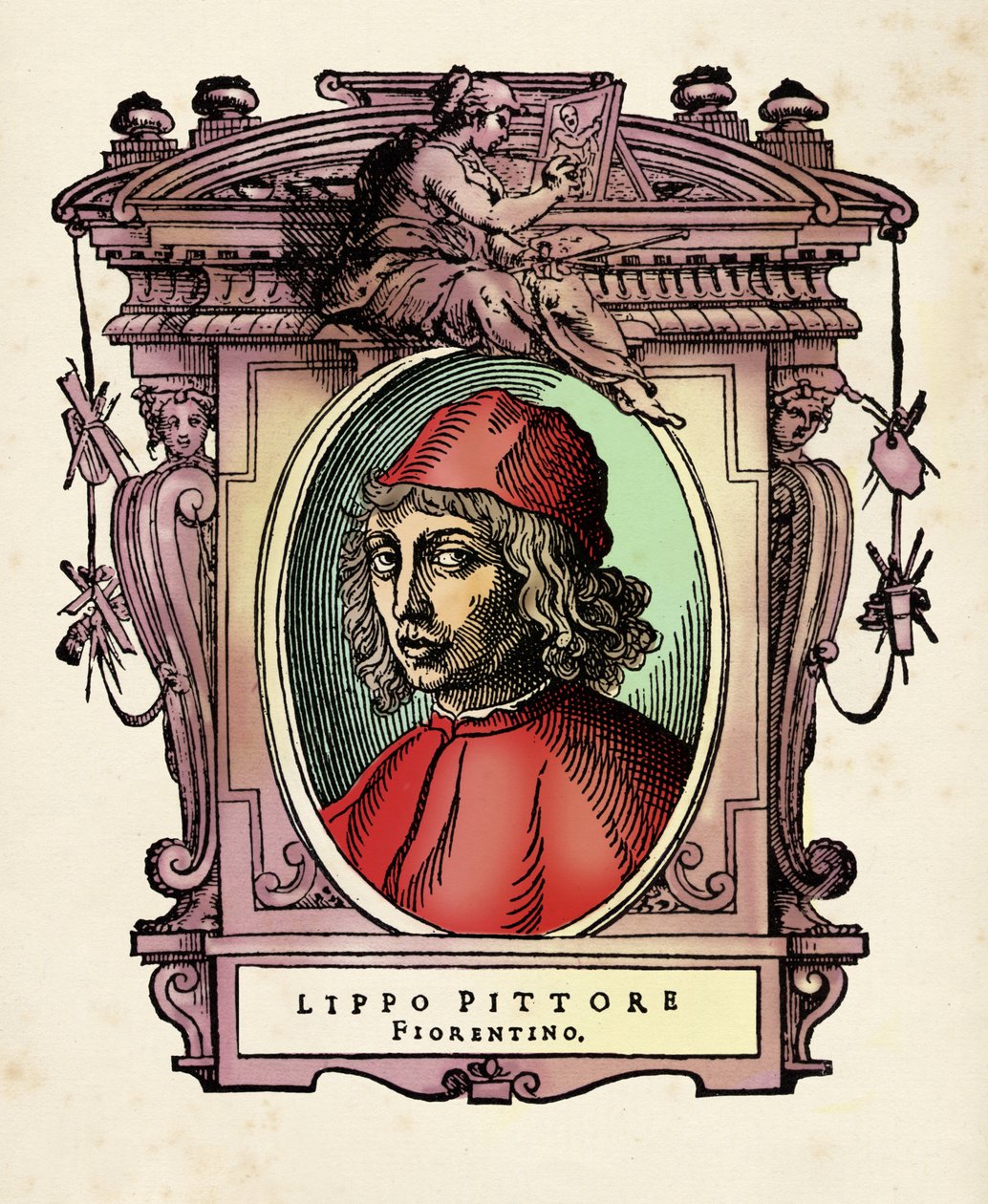 Lippo di Benivieni portréja (13-14. század) Giorgio Vasari (1511-1574) „Az életek” című metszete 1568 alkotó: Giorgio Vasari