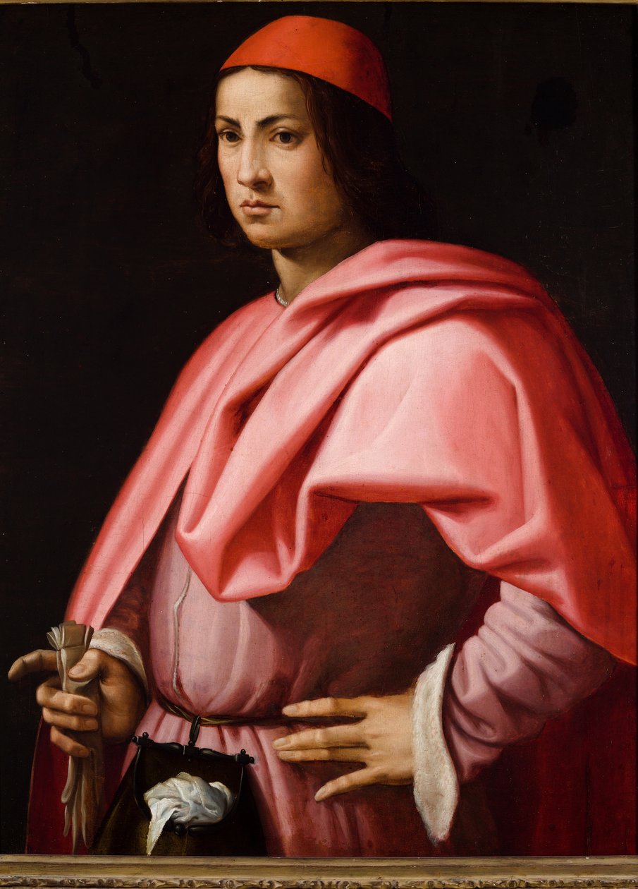 Egy firenzei úriember portréja (olaj a fedélzeten (olaj nyárfa deszkán)) alkotó: Giorgio Vasari