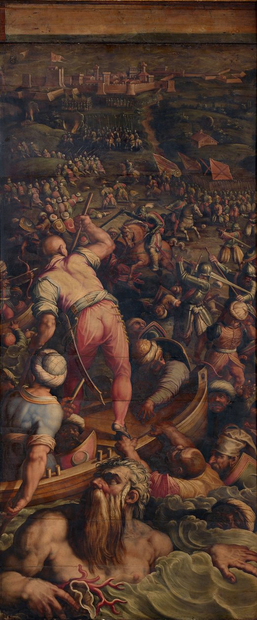 A törökök kitörése Piombinóban, 1563-1565 alkotó: Giorgio Vasari
