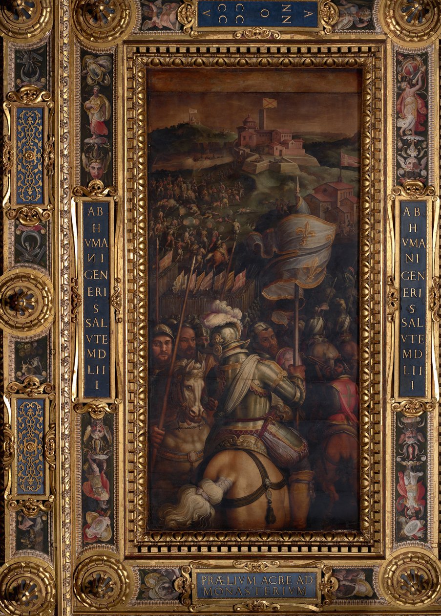 Monastero erődjének ostroma alkotó: Giorgio Vasari