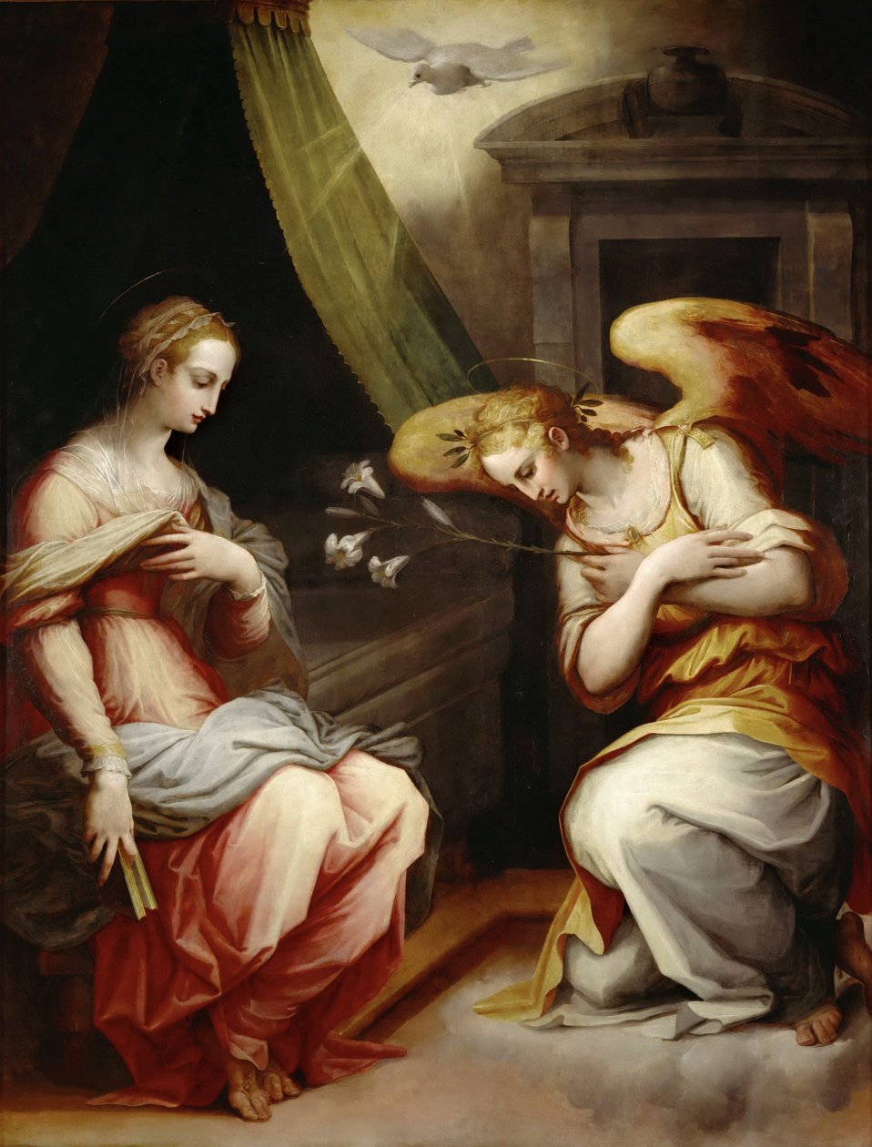 Angyali üdvözlet, kb. 1565-1570. alkotó: Giorgio Vasari