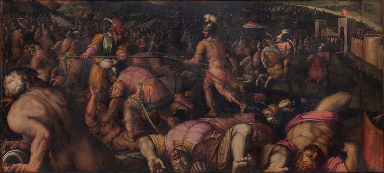 A Radagaisus elleni csata Faesulae-nál 406-ban, 1563-1565 alkotó: Giorgio Vasari