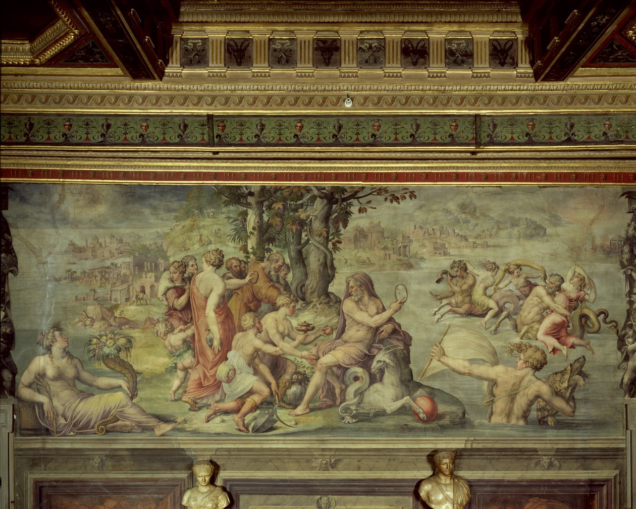 A Föld korai gyümölcsei felajánlották a Szaturnusznak, 1555 alkotó: Giorgio Vasari