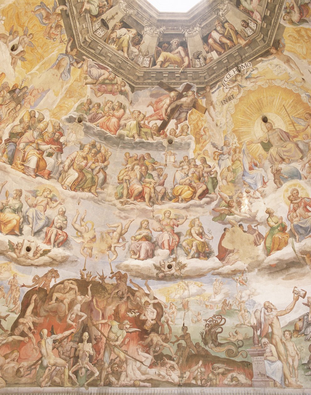 Az utolsó ítélet, részlet a dóm kupolájából, 1572-79 alkotó: Giorgio Vasari