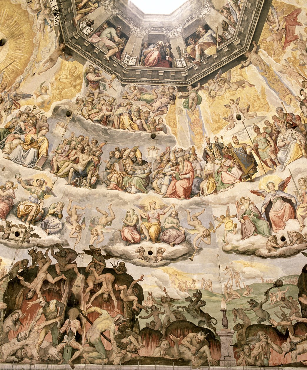 Az utolsó ítélet, részlet a dóm kupolájából, 1572-79 alkotó: Giorgio Vasari