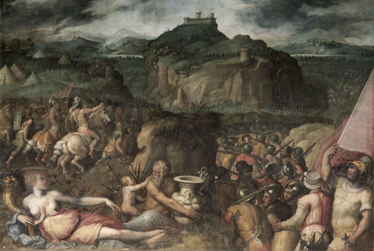 San Leo ostroma (freskó) alkotó: Giorgio Vasari
